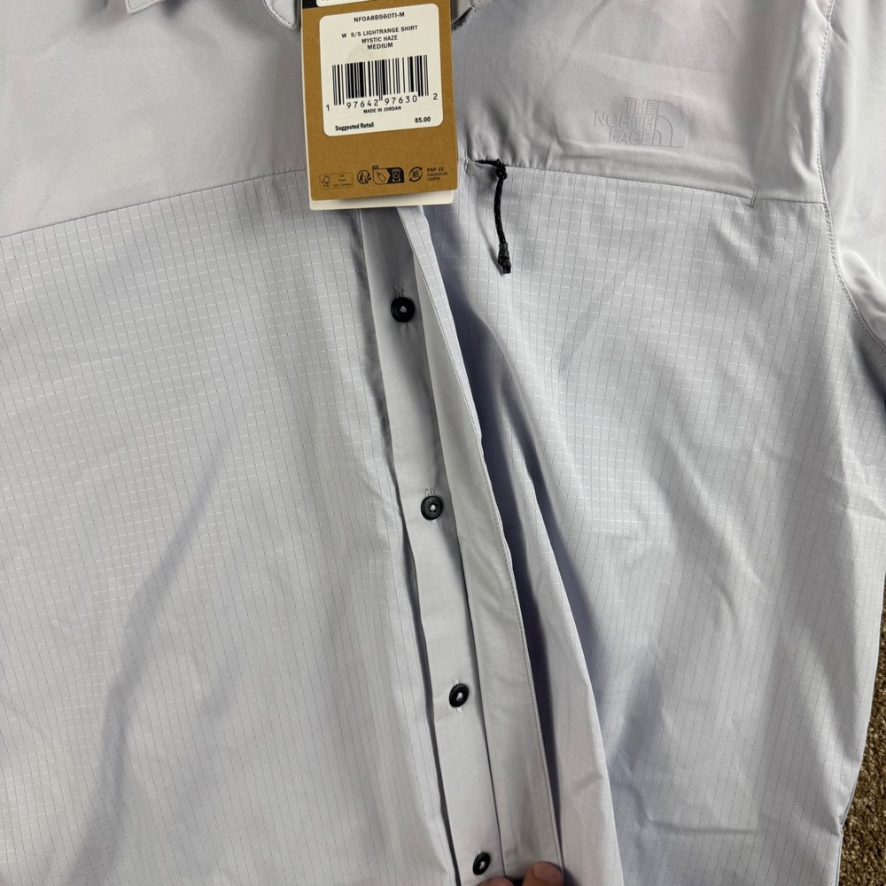 The North Face Womens Lightrange Shirt Mystic Haze Purple NF0A8B56 Medium NWT - Picture 8 of 12